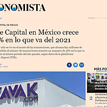 Venture Capital en Mxico crece 175.52% en lo que va del 2021